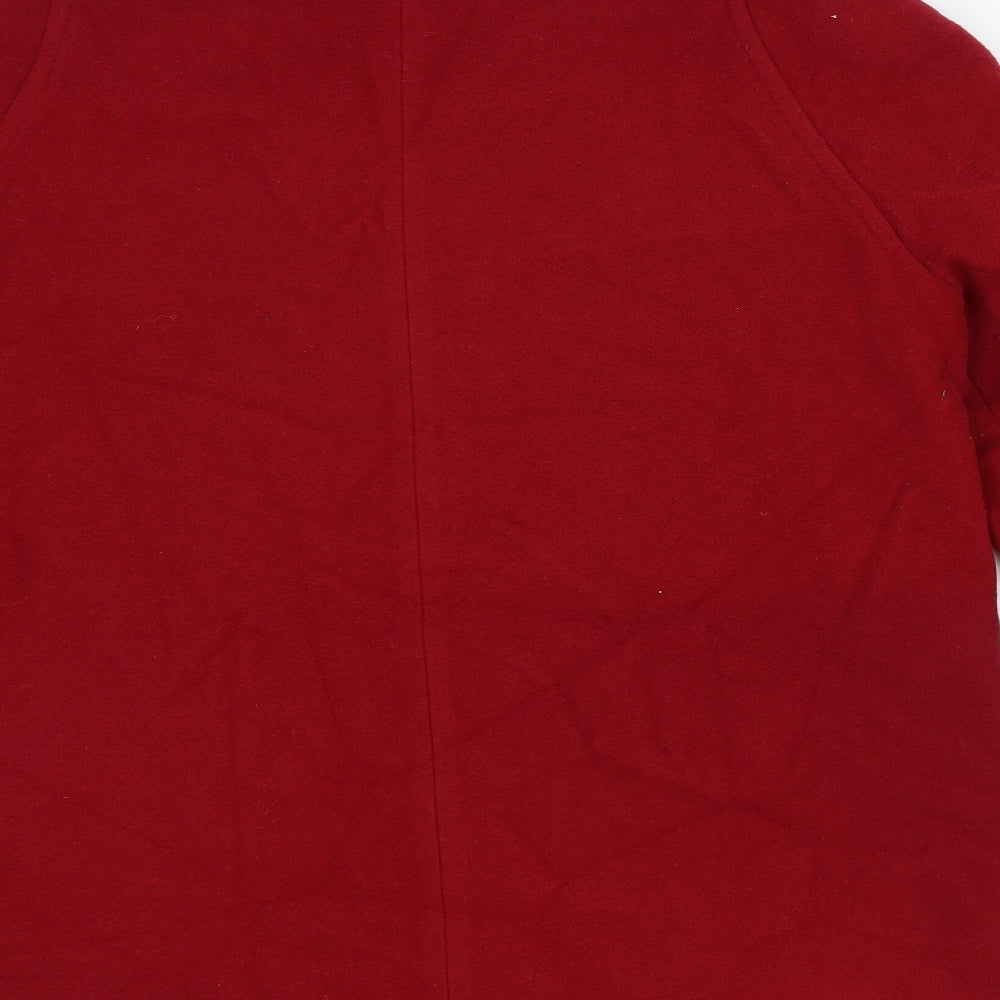 David Barry Womens Red Jacket Size 12 Button