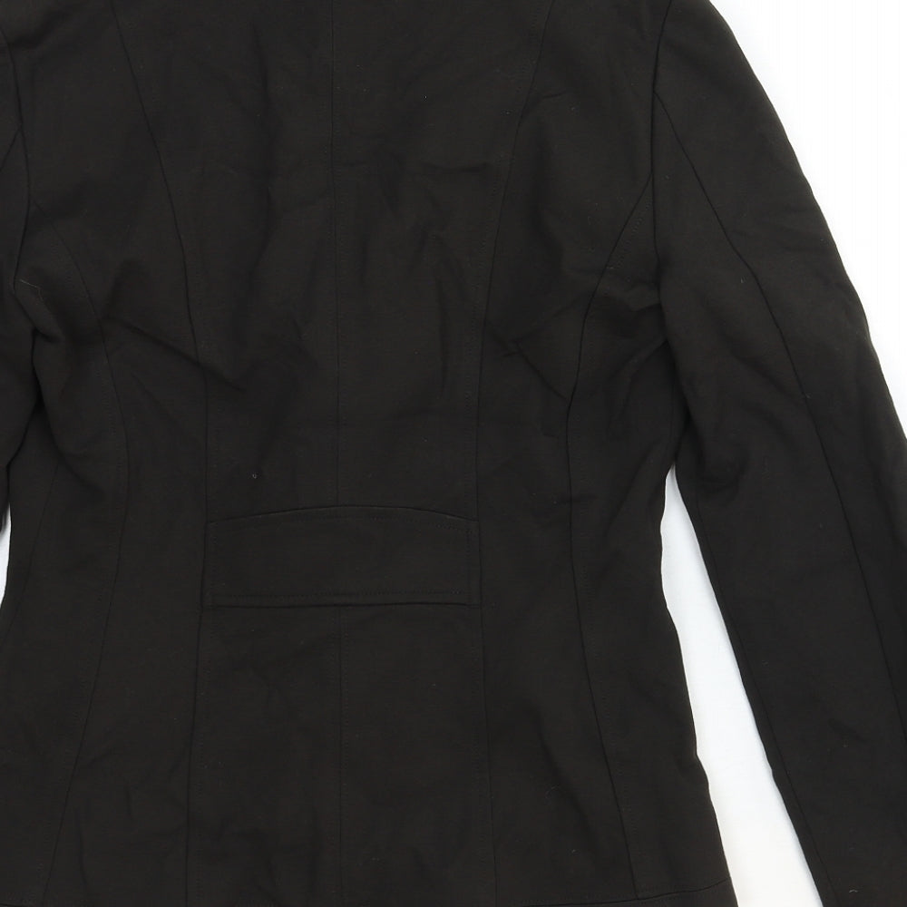 Tatuum Womens Black Cotton Jacket Blazer Size 8