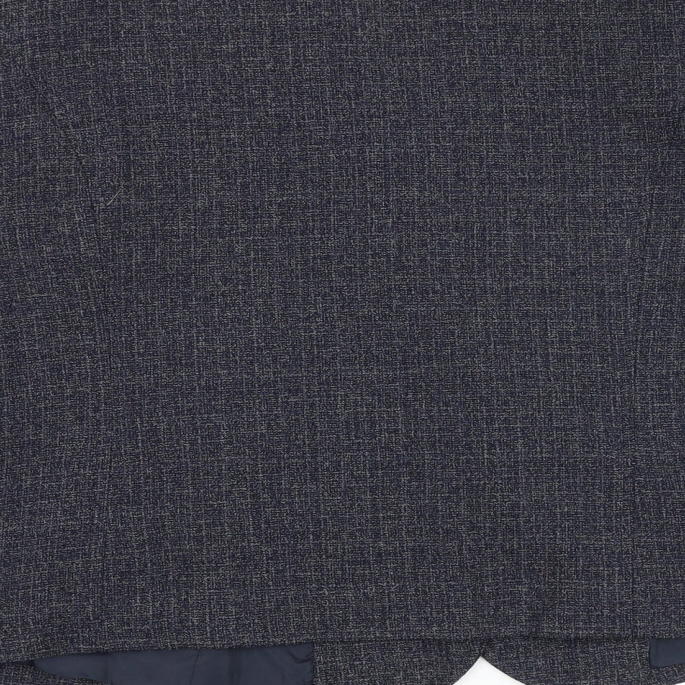EWM Womens Blue Jacket Blazer Size 10 Button