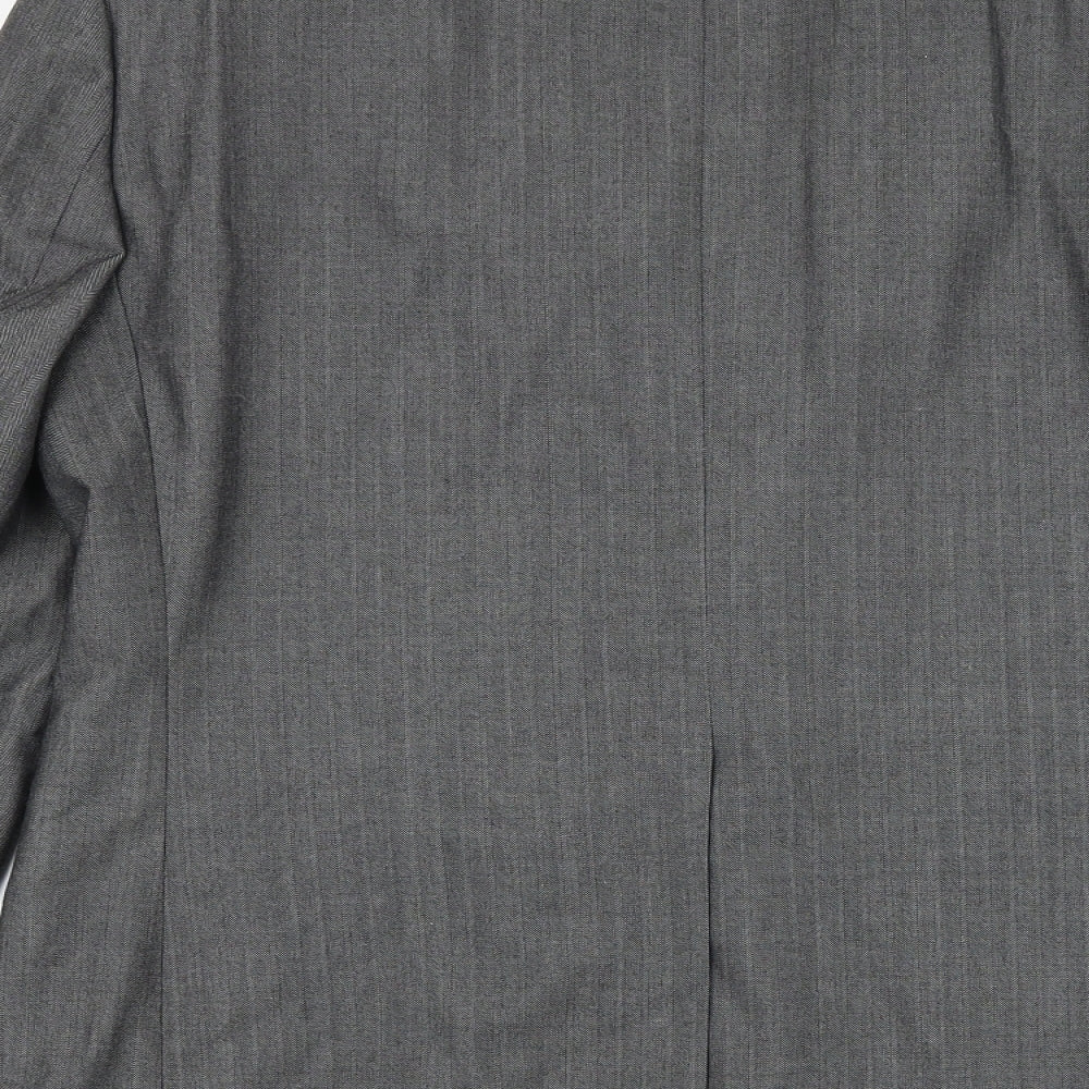 NEXT Mens Grey Cotton Jacket Suit Jacket Size 40 Regular
