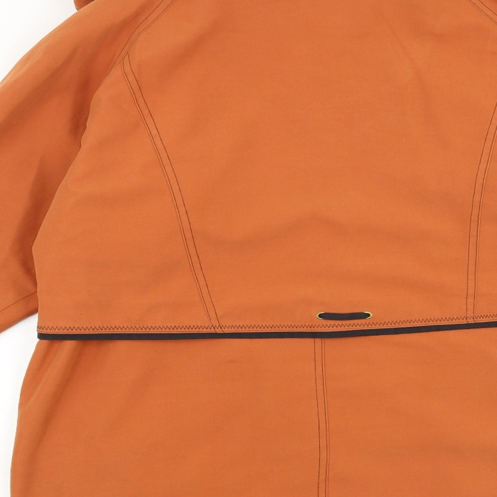 Essentials Womens Orange Jacket Size 10 Zip