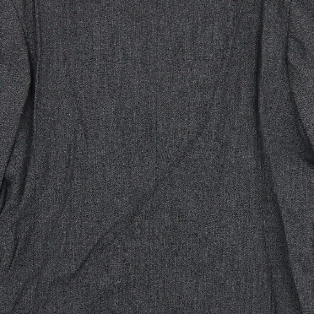 Ciro Citterio Mens Grey Polyester Jacket Suit Jacket Size 38 Regular