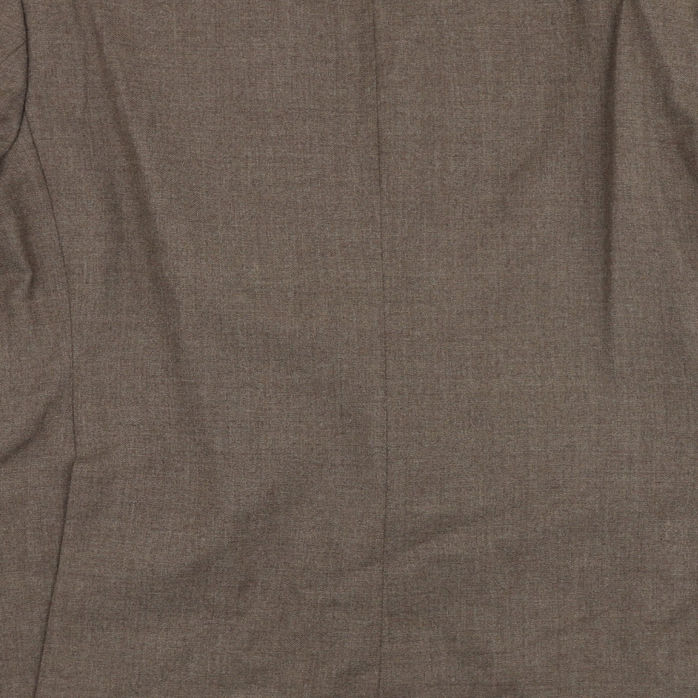 Guards London Mens Brown Polyester Jacket Suit Jacket Size 38 Regular