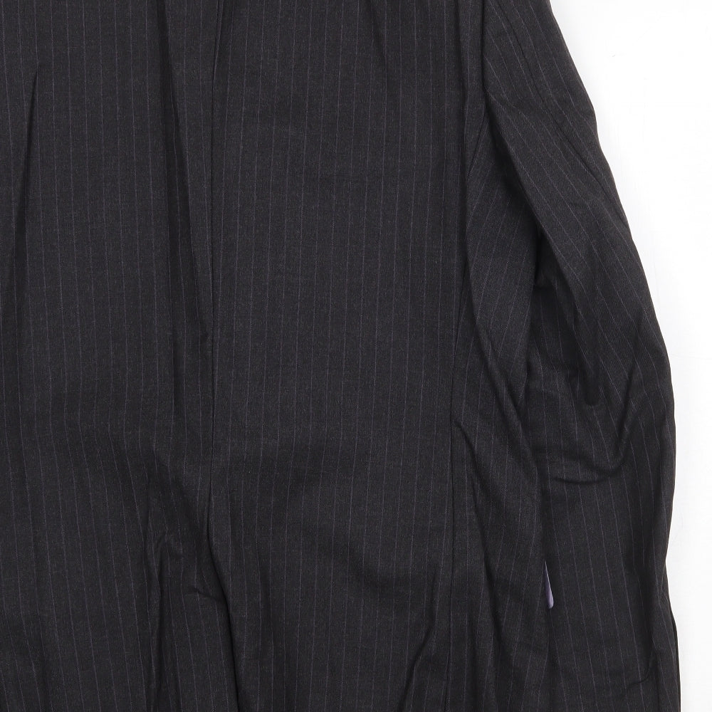 West Brook Mens Grey Striped Wool Jacket Suit Jacket Size 40 Regular