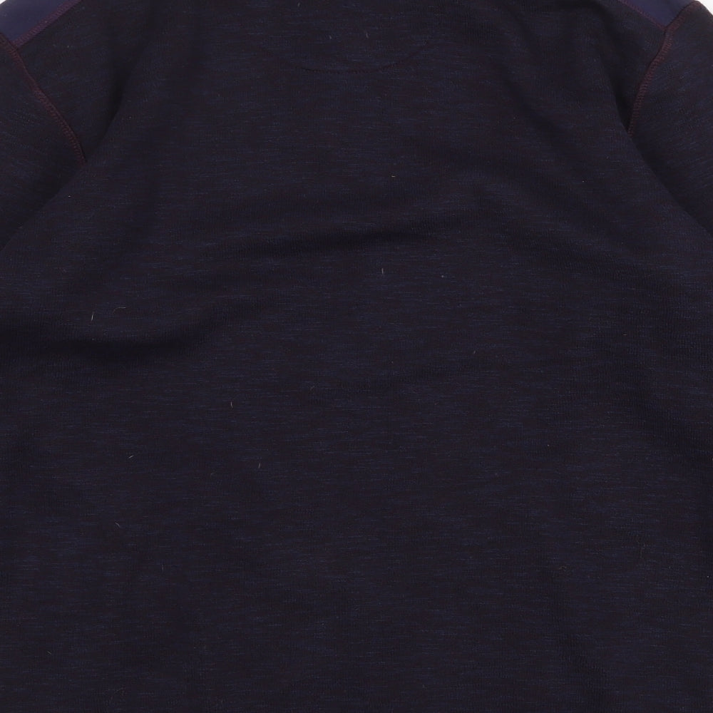 Easy Mens Blue Polyester Pullover Sweatshirt Size S