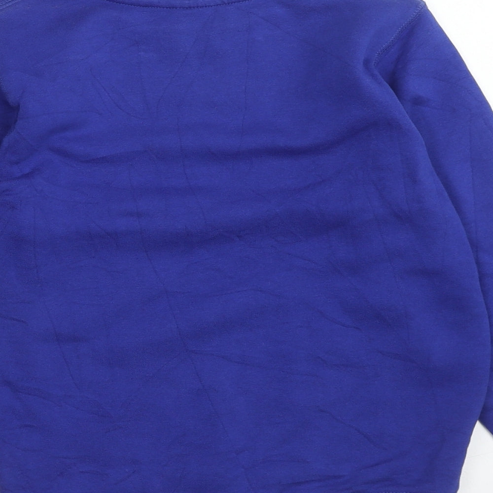 TU Boys Blue Cotton Pullover Sweatshirt Size 7 Years Pullover