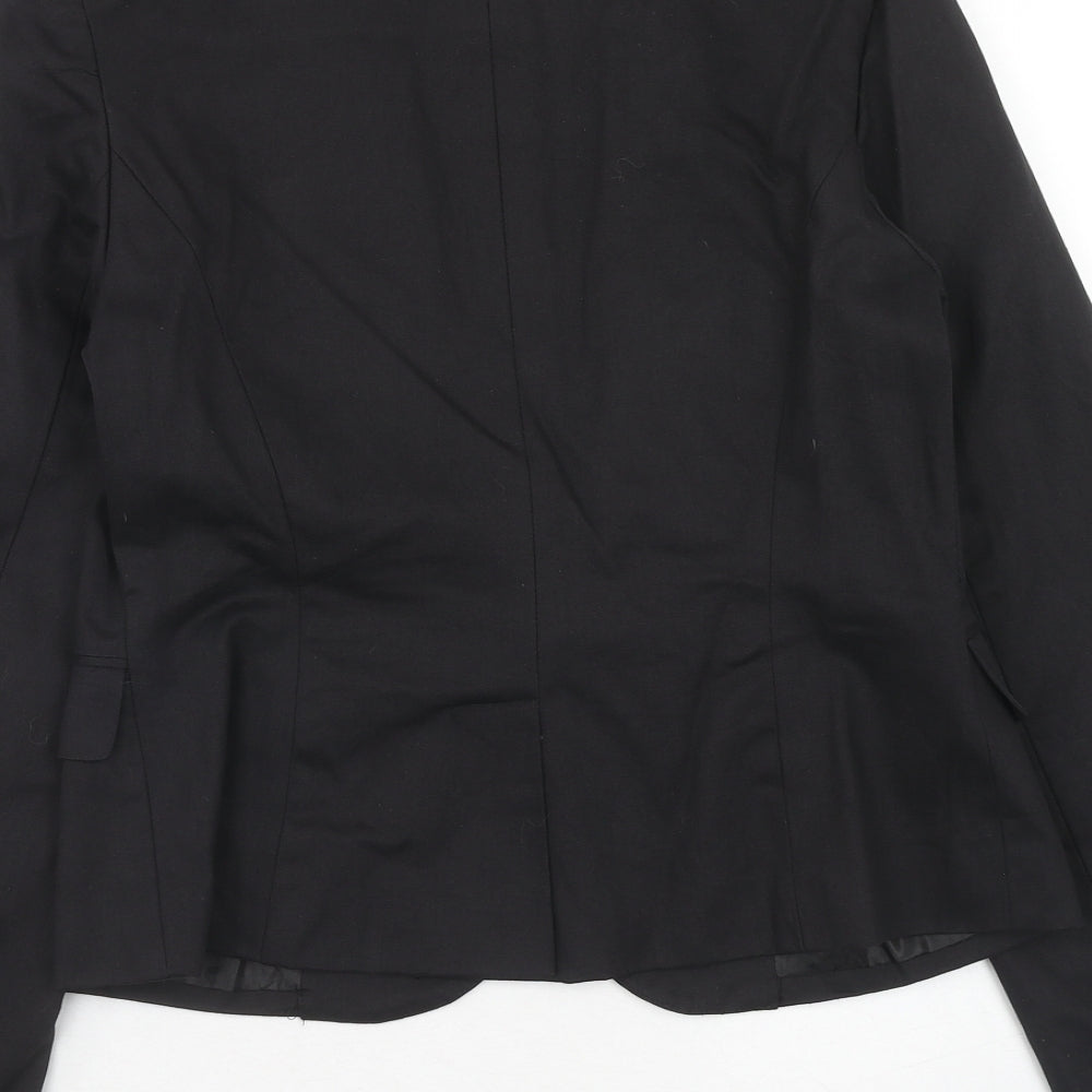 Miss Posh Womens Black Jacket Blazer Size 14 Button