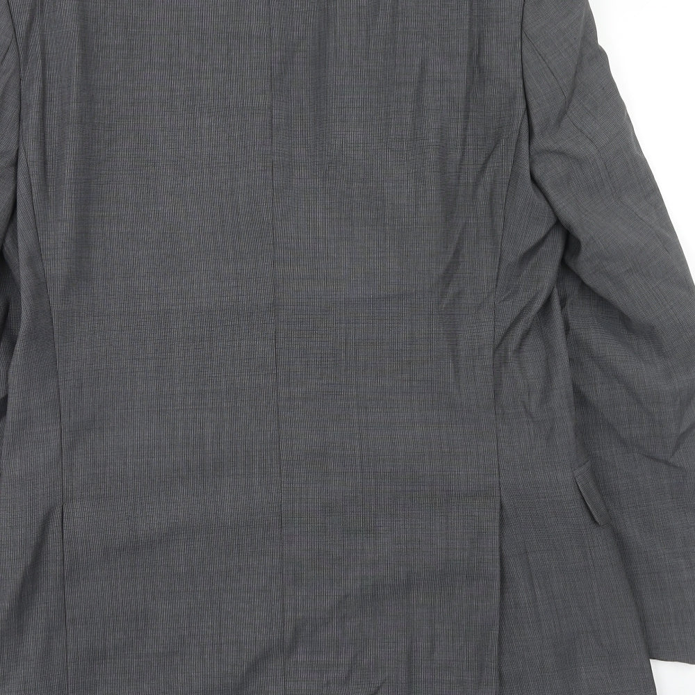 Marks & Spencer Mens Grey Wool Jacket Suit Jacket Size 38 Regular