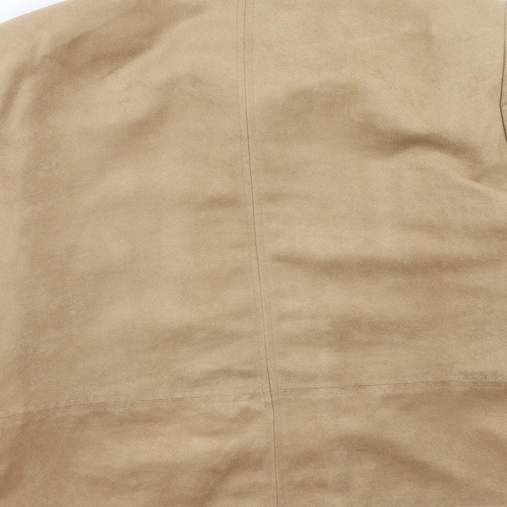 EWM Womens Brown Jacket Blazer Size 16 Zip