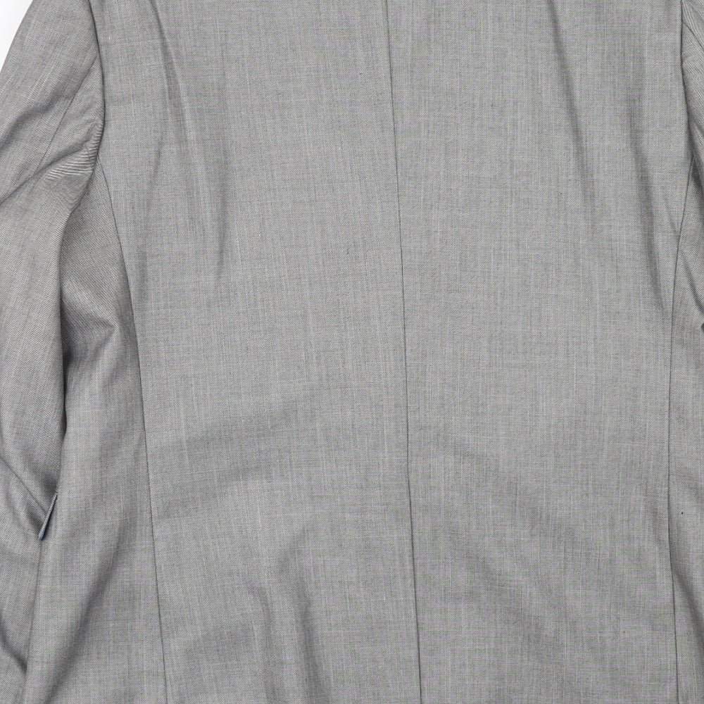 Cedarwood State Mens Grey Polyester Jacket Suit Jacket Size 42 Regular