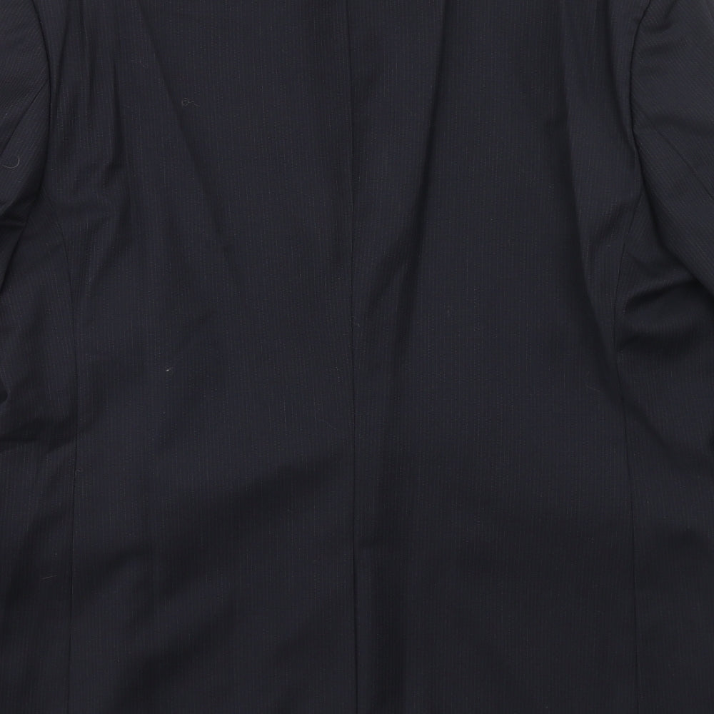 BHS Mens Blue Wool Jacket Suit Jacket Size 44 Regular