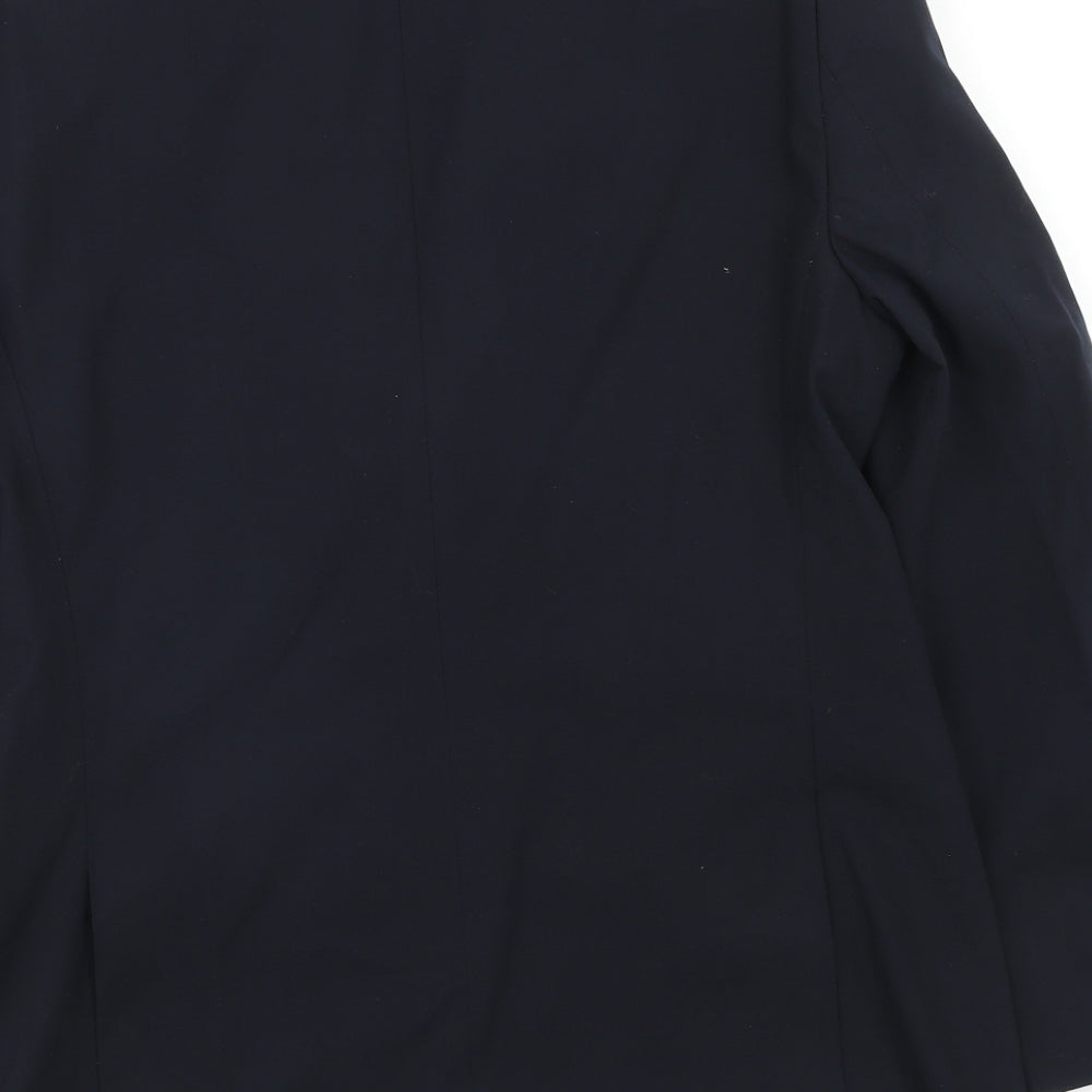Park Avenue Mens Blue Wool Jacket Suit Jacket Size 36 Regular