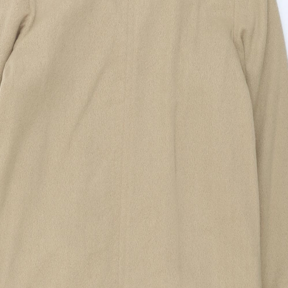 Gabriella Vicenga Womens Beige Overcoat Coat Size 10 Button