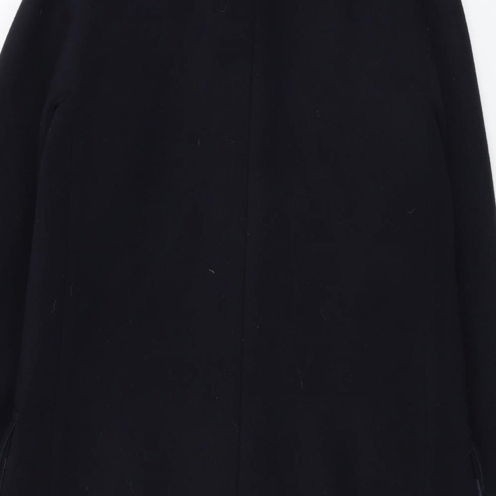 Dorothy Perkins Womens Blue Overcoat Coat Size 10 Zip