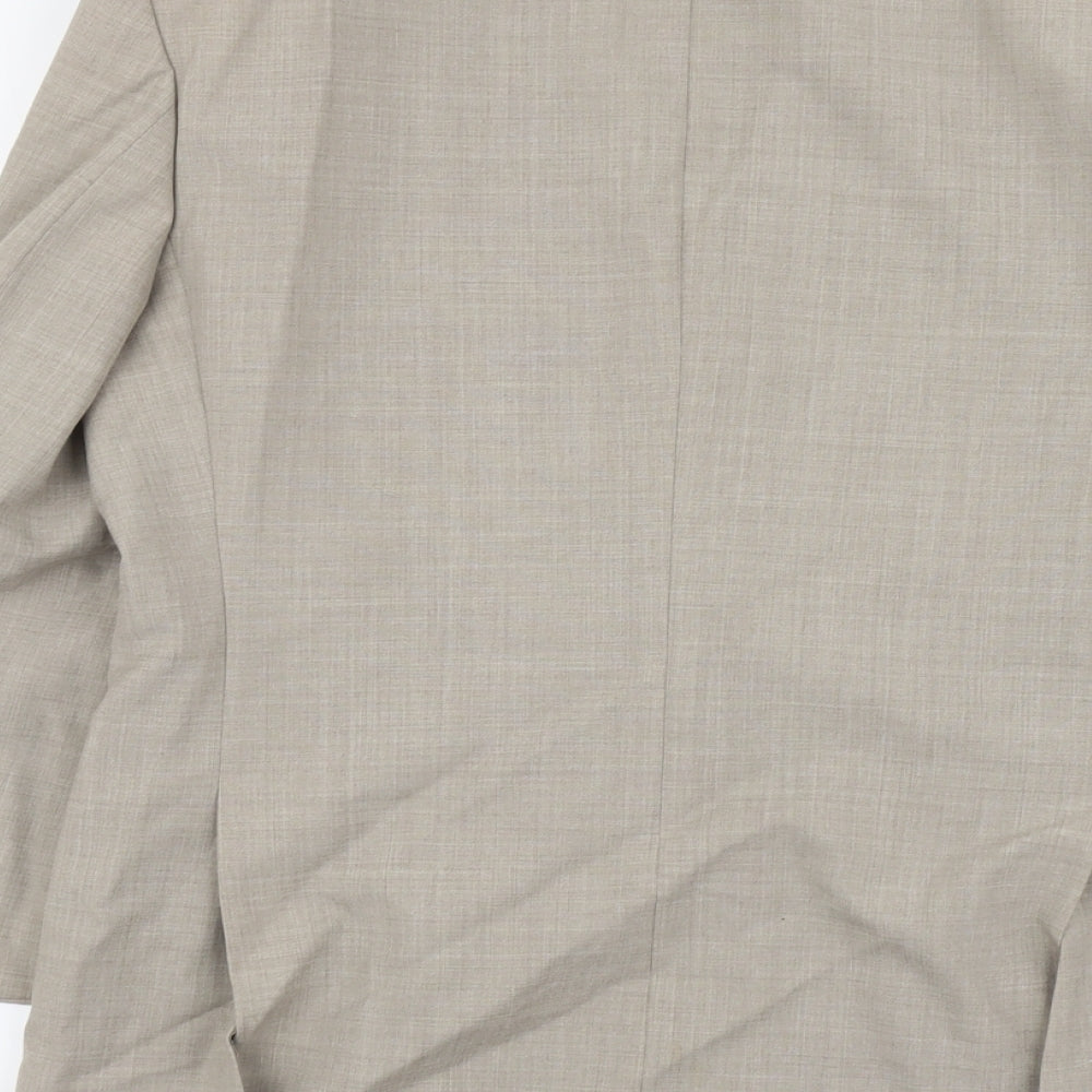 Vertex Mens Grey Acetate Jacket Suit Jacket Size S Regular