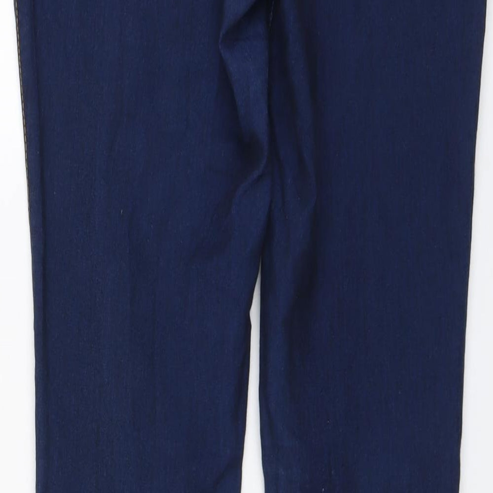 Denim & Co. Womens Blue Cotton Skinny Jeans Size 12 L31 in Regular