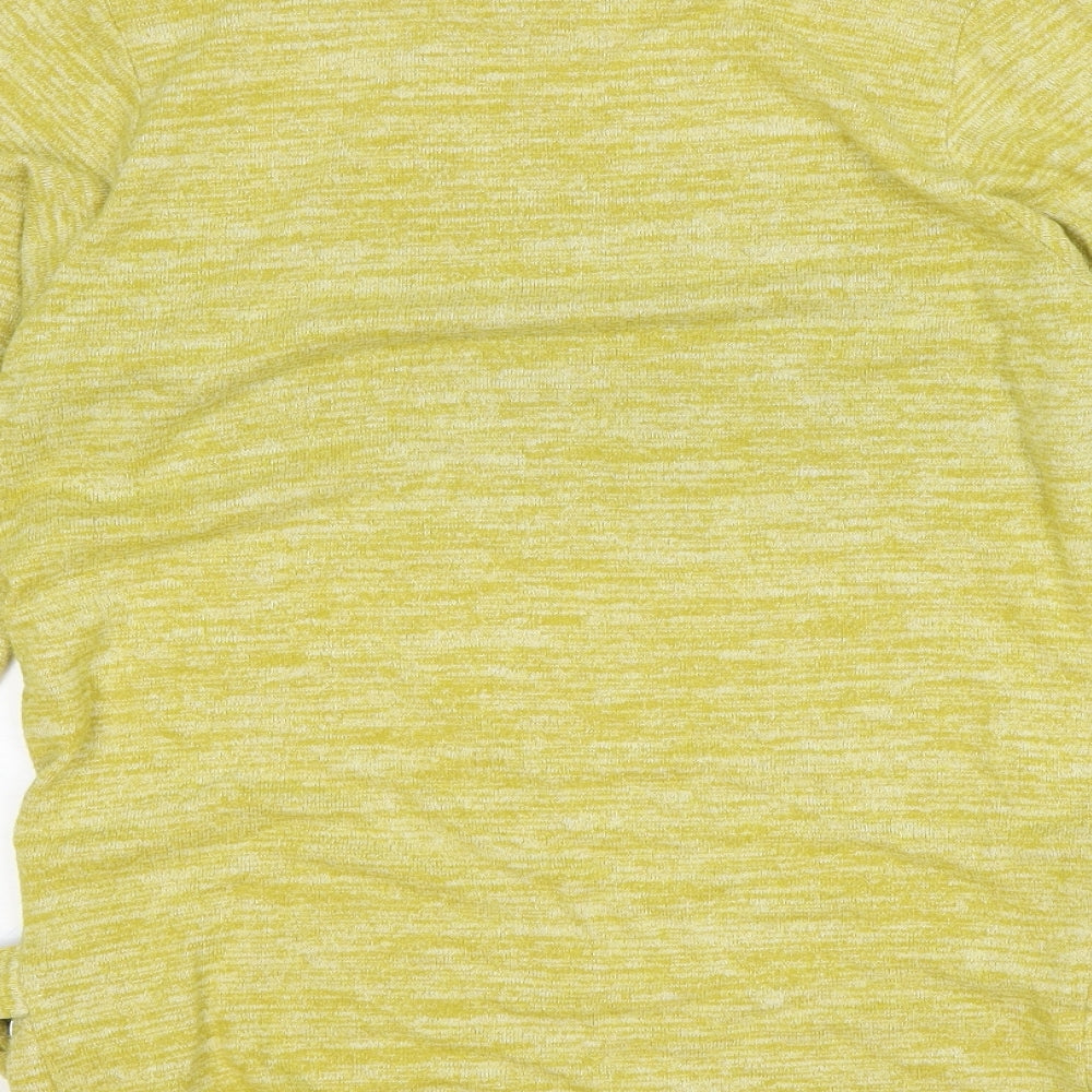 NEXT Womens Yellow Round Neck Viscose Pullover Jumper Size 8