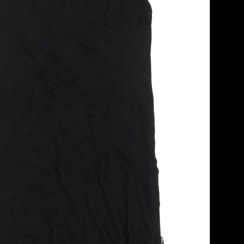 Internacionale Womens Black Polyester Shift Size 12 Scoop Neck Pullover