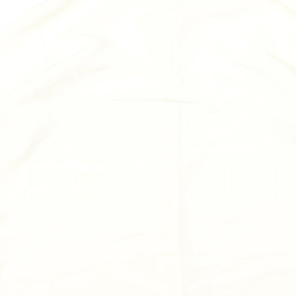 Kaleidoscope Womens Ivory Polyester Basic Button-Up Size 12 Collared