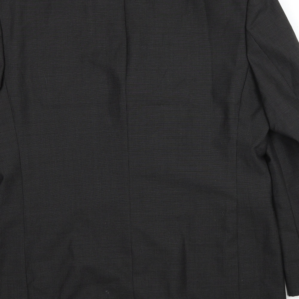 Burton Mens Grey Wool Jacket Suit Jacket Size 40 Regular