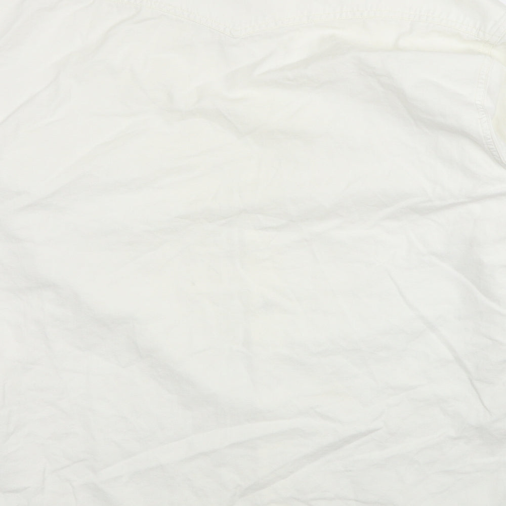UVS Mens White Jacket Size M Snap