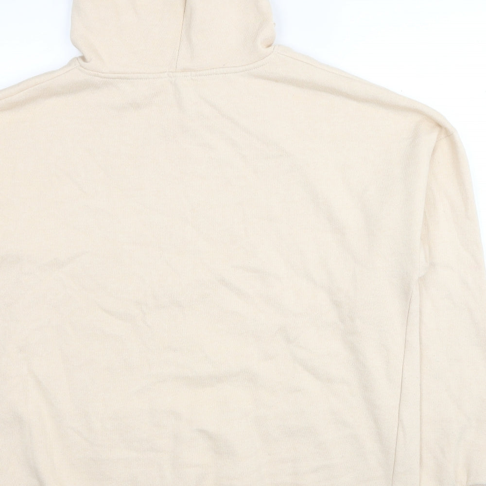 Nasty Gal Womens Beige Polyester Pullover Hoodie Size L Pullover
