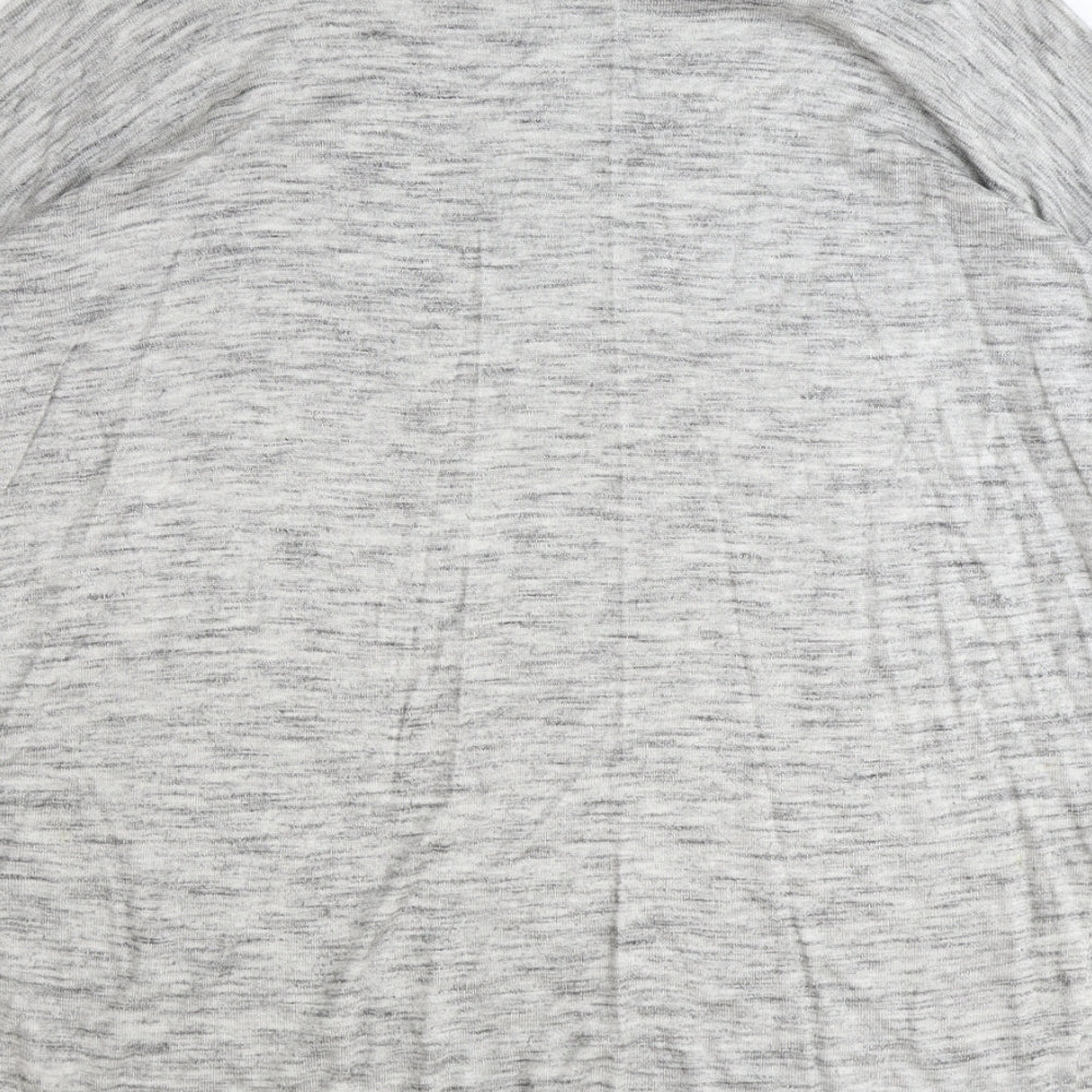 H&M Womens Grey Polyester Basic Blouse Size S Scoop Neck