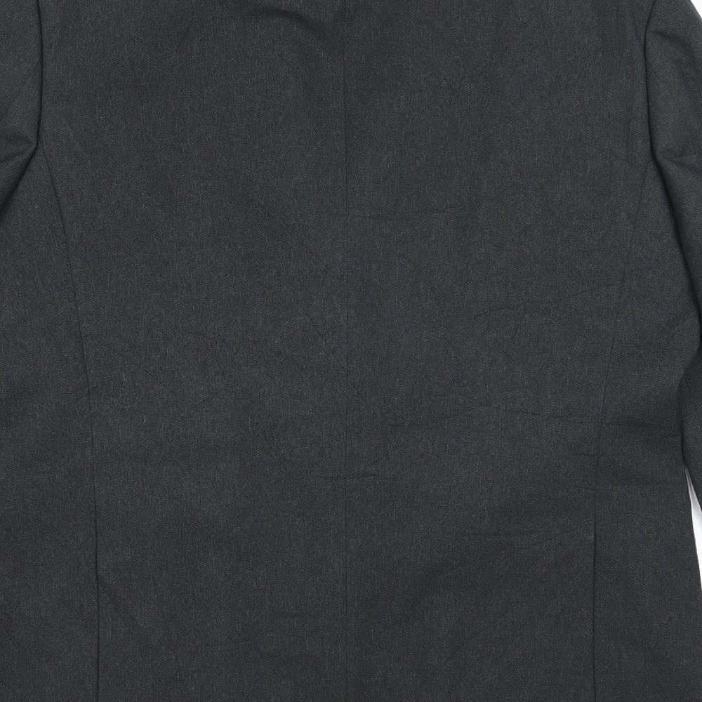 Greenwoods Mens Grey Polyester Jacket Suit Jacket Size 42 Regular