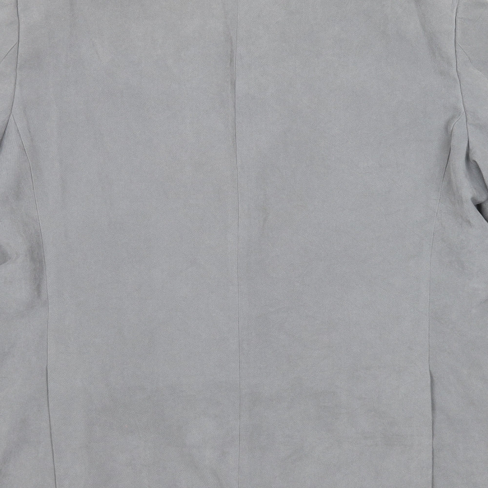 Marks & Spencer Mens Grey Polyester Jacket Suit Jacket Size 44 Regular
