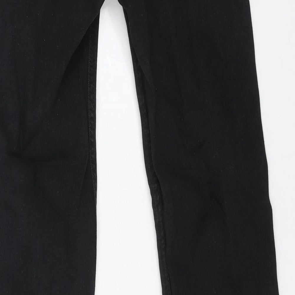 H&M Womens Black Cotton Skinny Jeans Size 25 in L30 in Regular Button