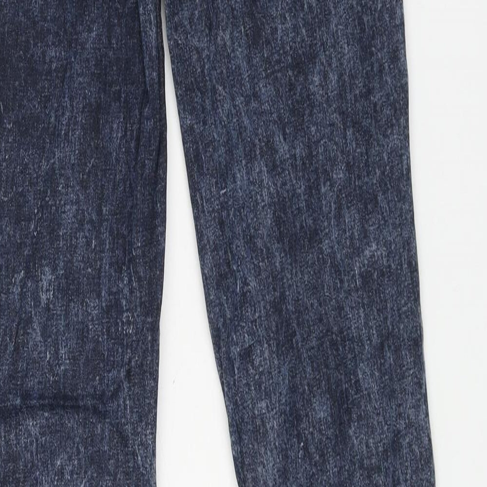 Denim & Co. Womens Blue Cotton Skinny Jeans Size 10 L31 in Regular Button
