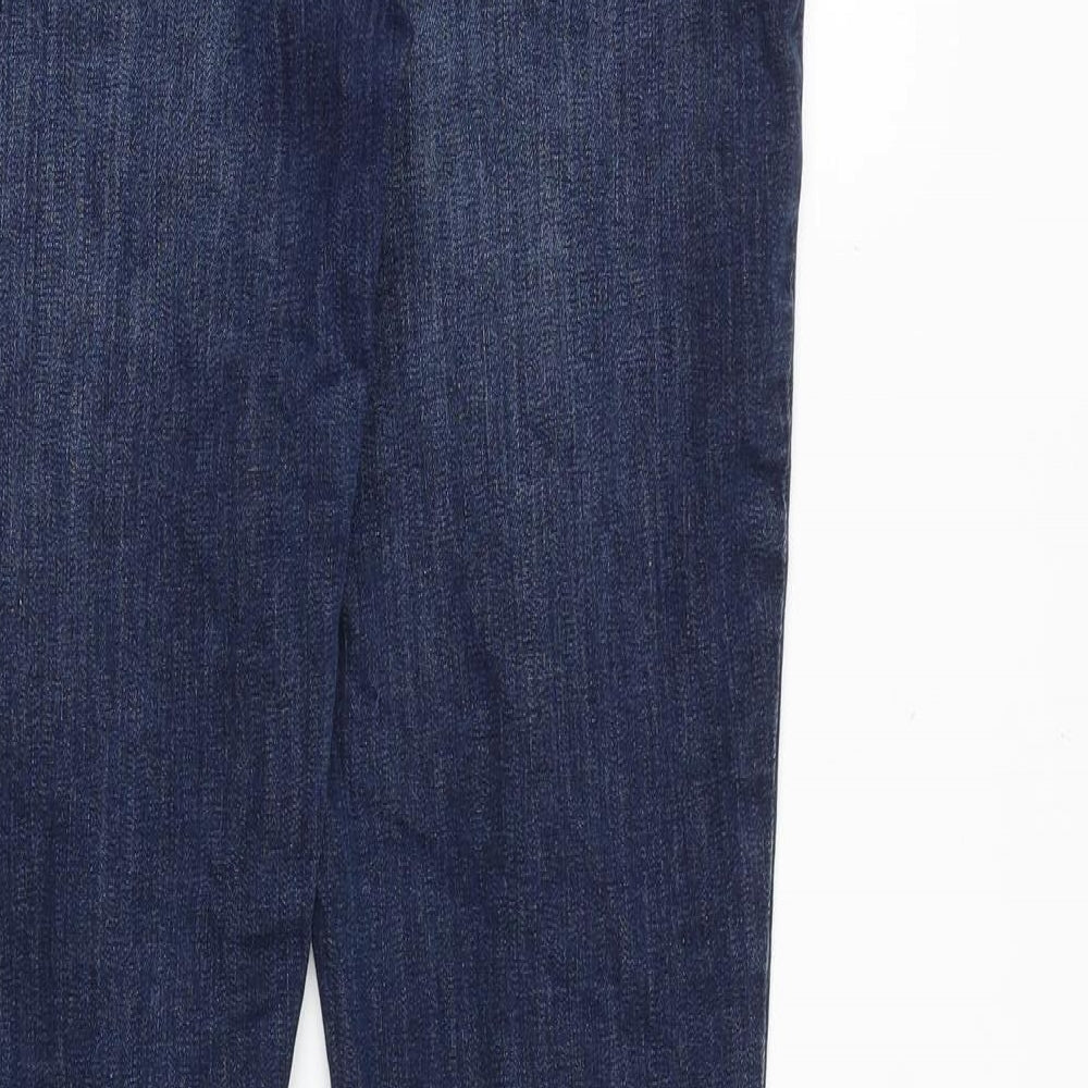 Preworn Womens Blue Cotton Skinny Jeans Size 30 in Slim Zip