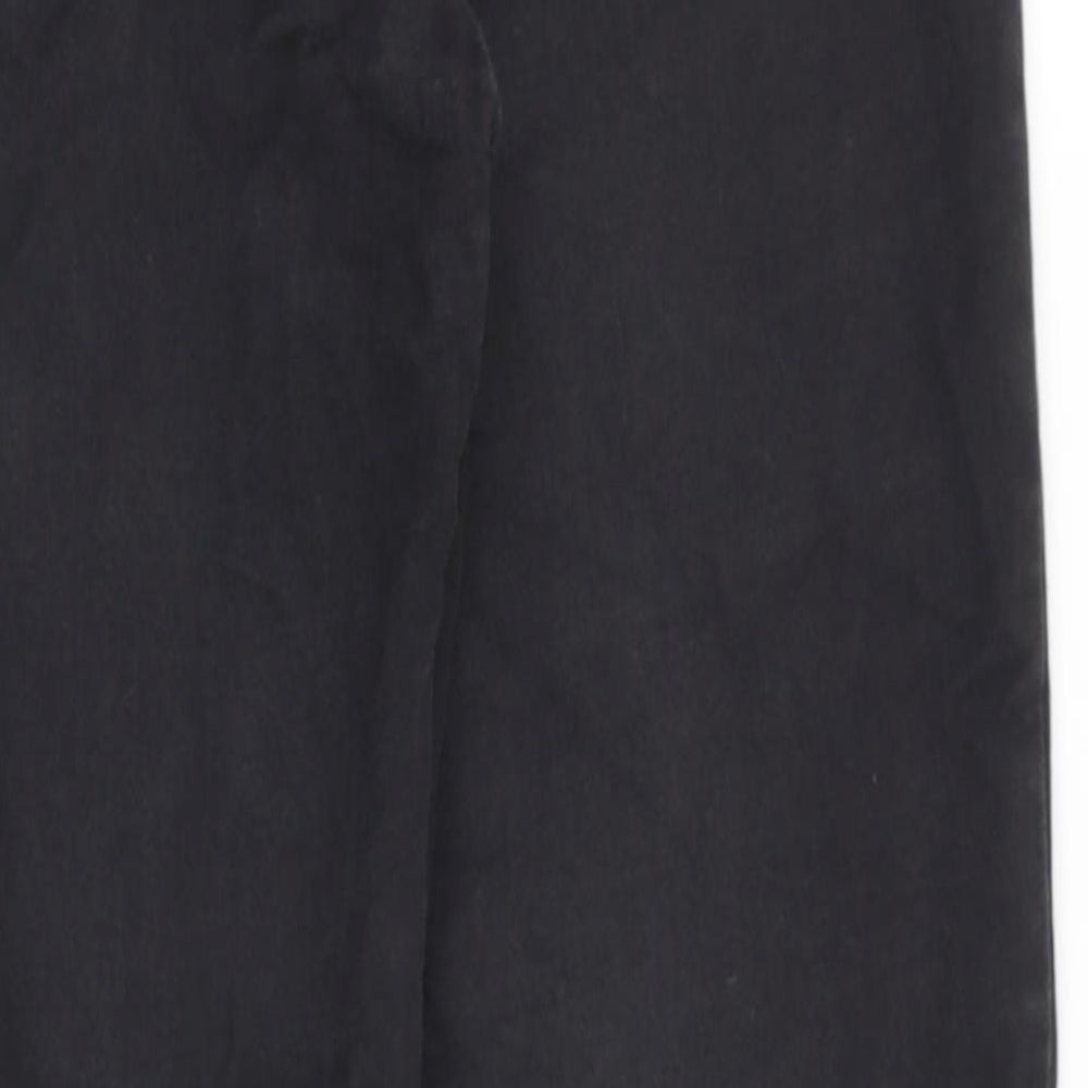 H&M Womens Black Cotton Skinny Jeans Size 8 Slim Zip
