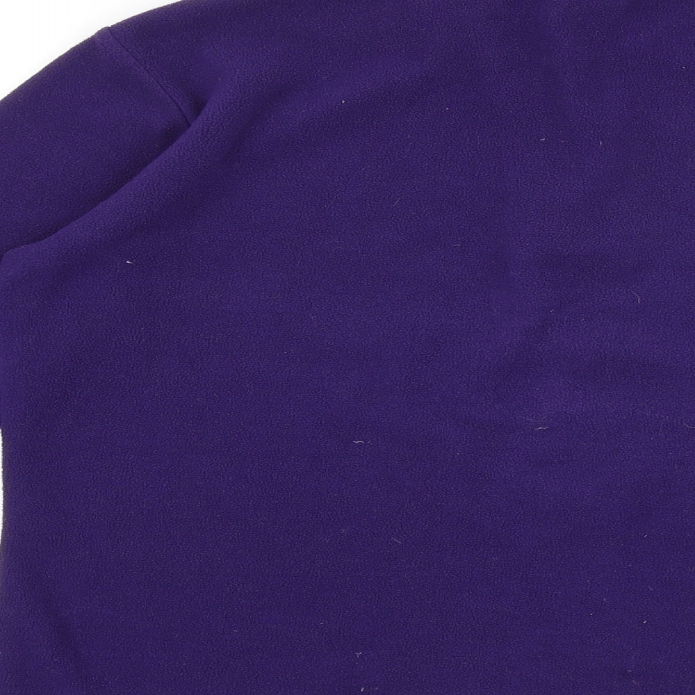 Freedom Trail Womens Purple Polyester Pullover Sweatshirt Size 10 Zip