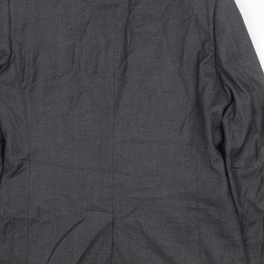 NEXT Mens Grey Polyester Jacket Suit Jacket Size 40 Regular