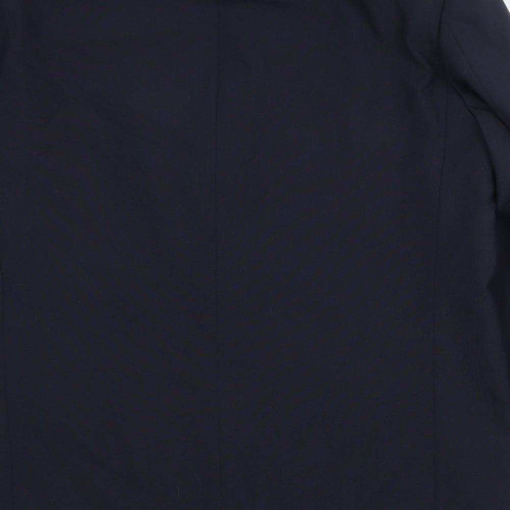 Premier Man Mens Blue Polyester Jacket Suit Jacket Size 44 Regular
