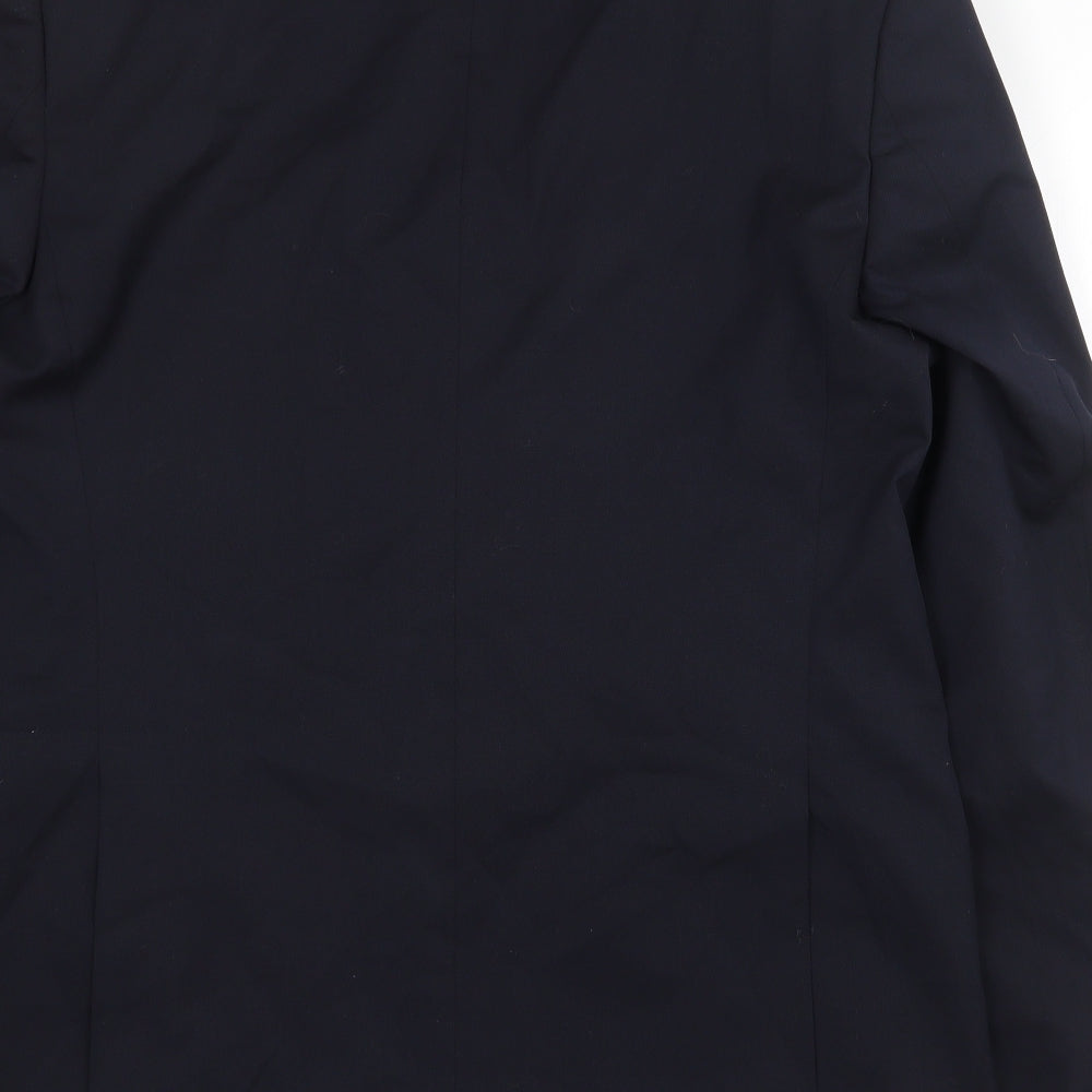 Marks & Spencer Mens Blue Wool Jacket Suit Jacket Size 40 Regular