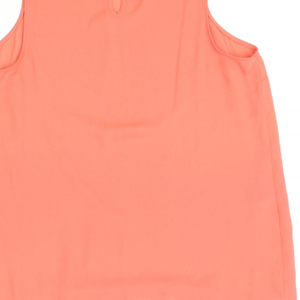 Primark Womens Pink Polyester Tunic Tank Size 14 Boat Neck