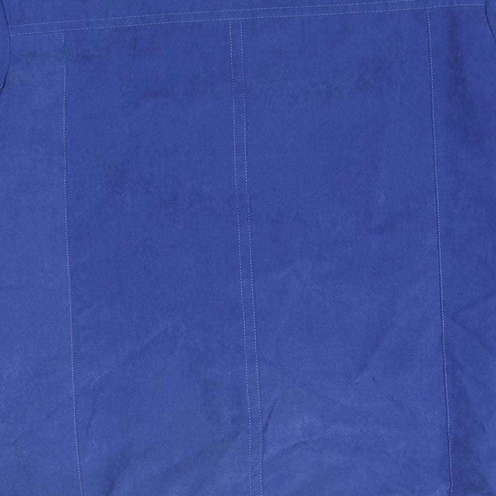 EWM Womens Blue Jacket Size 16 Button