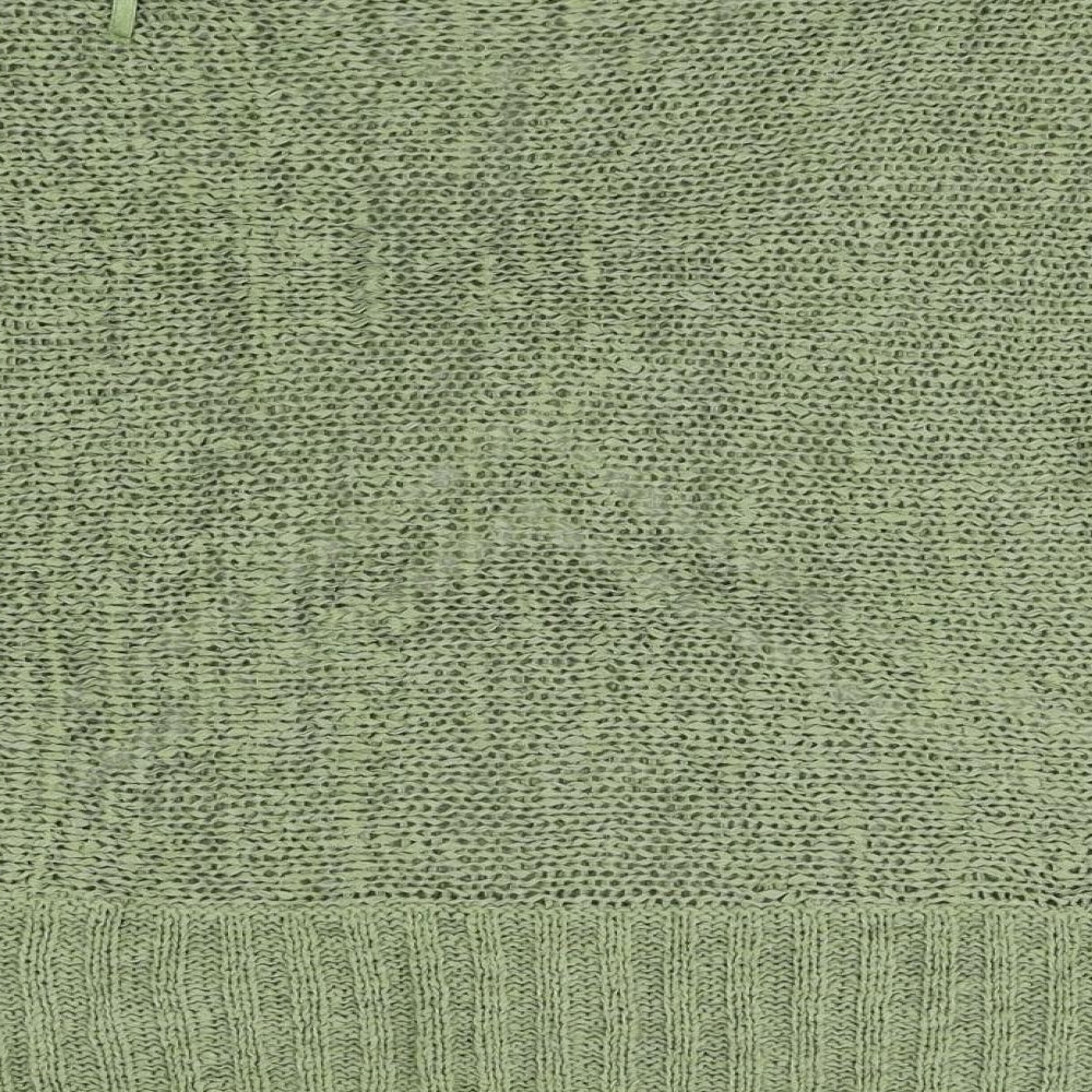 Paraphrase Womens Green Boat Neck Acrylic Pullover Jumper Size L