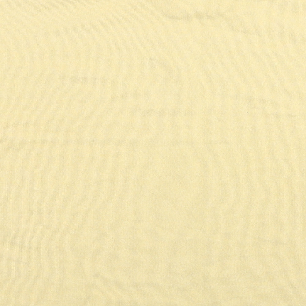 Pull&Bear Womens Yellow Cotton Pullover Sweatshirt Size S Pullover - Siempre Bonita