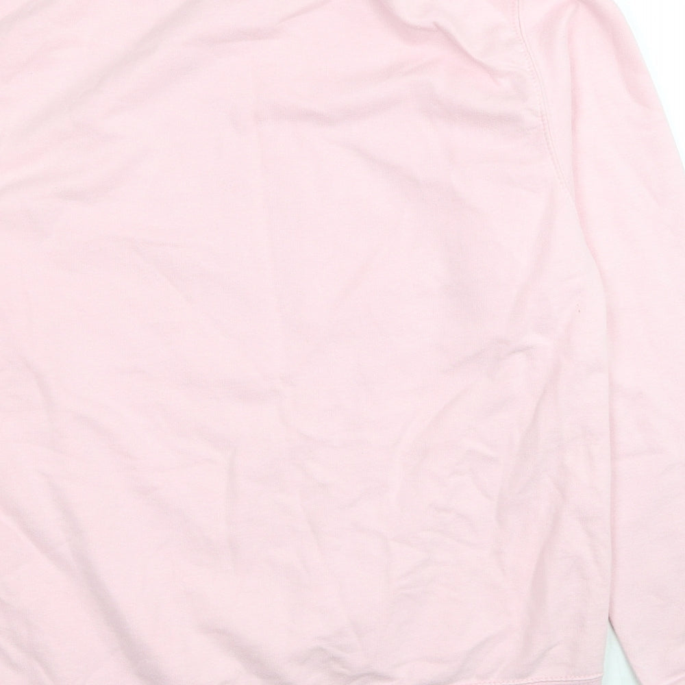 Awdis Womens Pink Cotton Pullover Sweatshirt Size S Pullover - Christmas