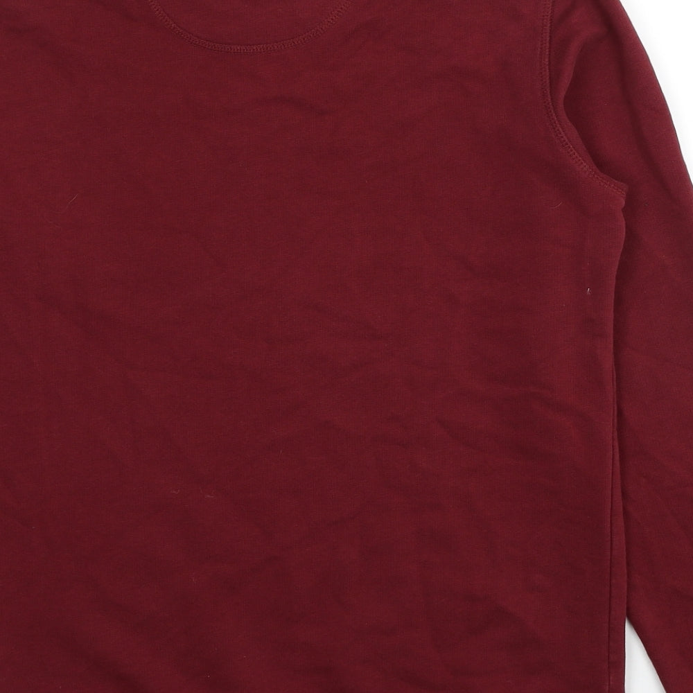 Stanley/Stella Womens Red Cotton Pullover Sweatshirt Size XS Pullover