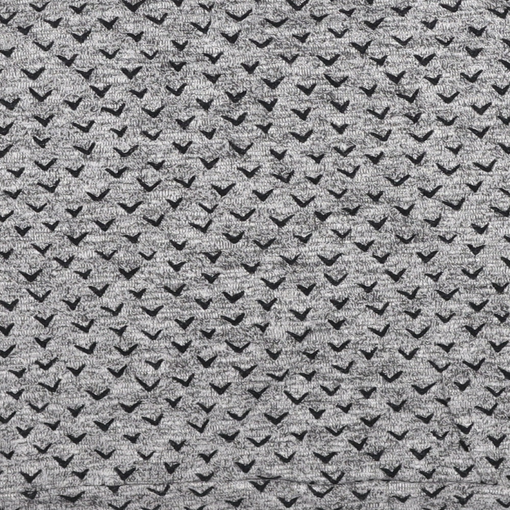 NEXT Womens Grey Round Neck Geometric Cotton Pullover Jumper Size 8