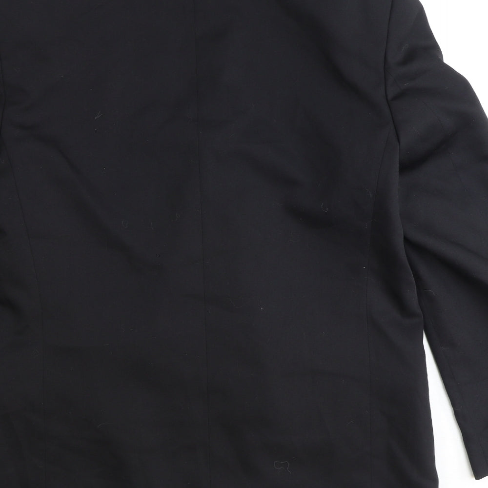 Burton Mens Black Polyester Jacket Suit Jacket Size 40 Regular