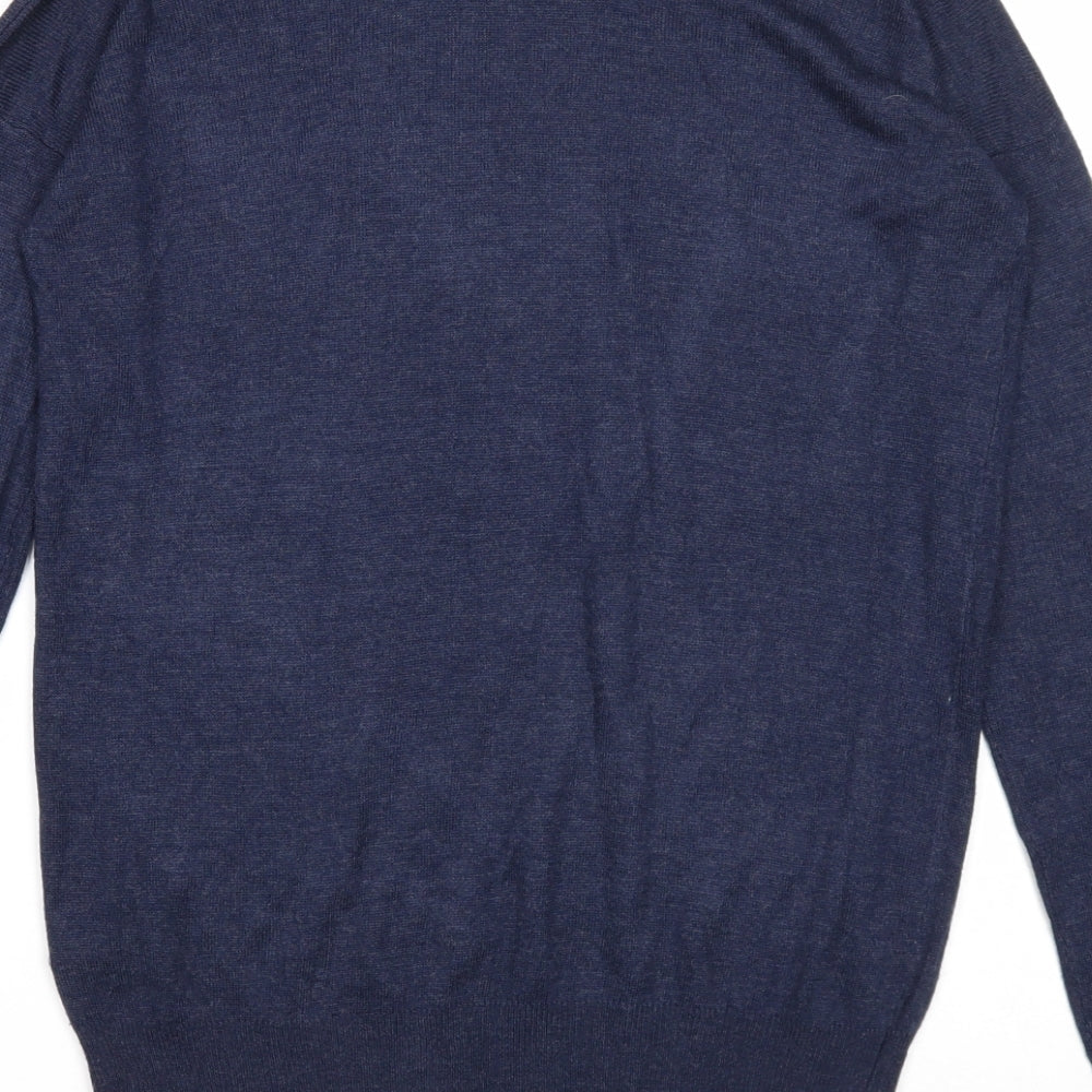 Atmosphere Womens Blue Boat Neck Viscose Pullover Jumper Size 8