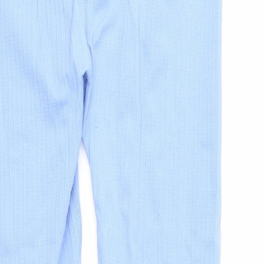 Mango Womens Blue Polyester Compression Leggings Size S Regular Pullover