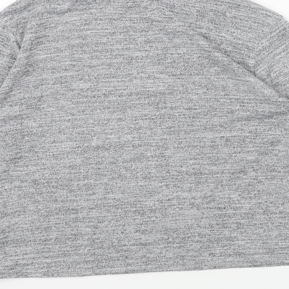 Cameo Rose Womens Grey High Neck Camel Pullover Jumper Size L