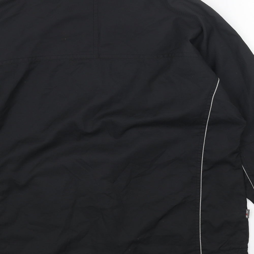 FIVE Womens Black Polyester Pullover Sweatshirt Size 10 Zip