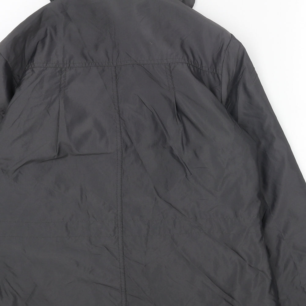 Marks & Spencer Womens Grey Jacket Size 14 Zip